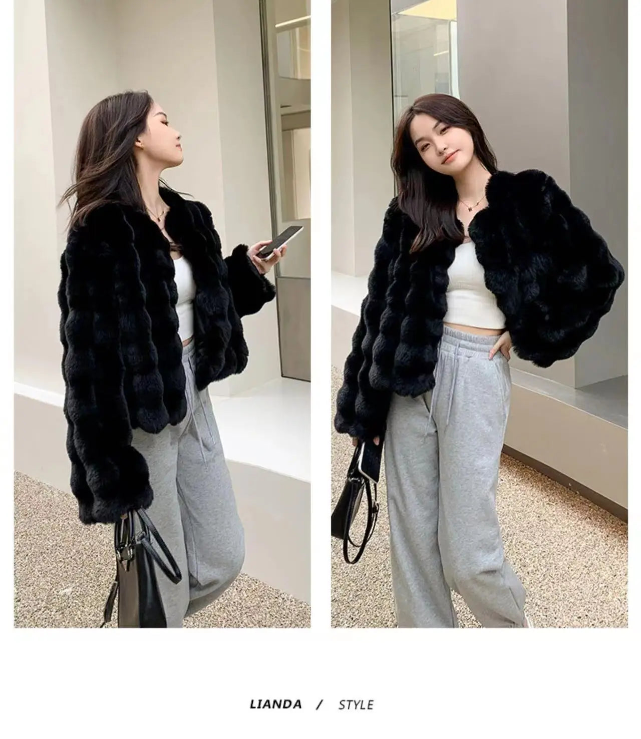 HOOOFUR Faux Fur Coat Women New Style Short Imitation 2025