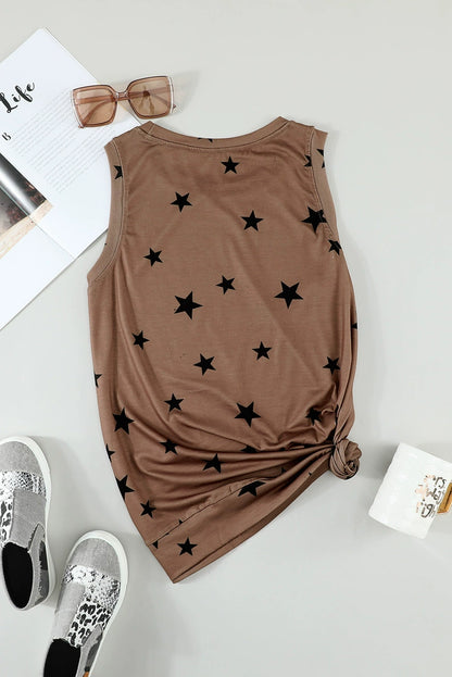 New Sleeveless Vest Women's 2024 Summer New XINGX Print Casual Loose Temperament plus Size Inner Wear Blouse