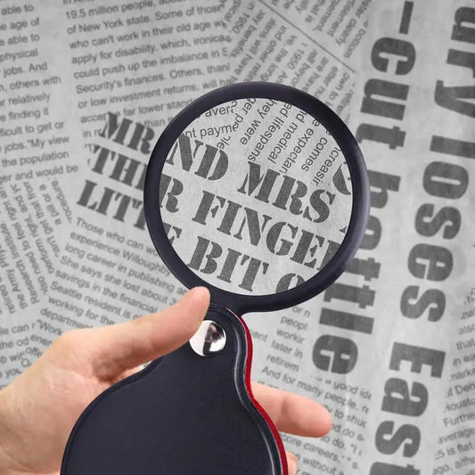 Folding Magnifying Glass 50mm Handheld Foldable Magnifying Glasses Mini Magnifying Mirror Early Educational Learning Toys With