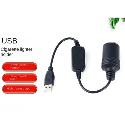 1pc 5V 2A USB To 12V Cigarette Lighter