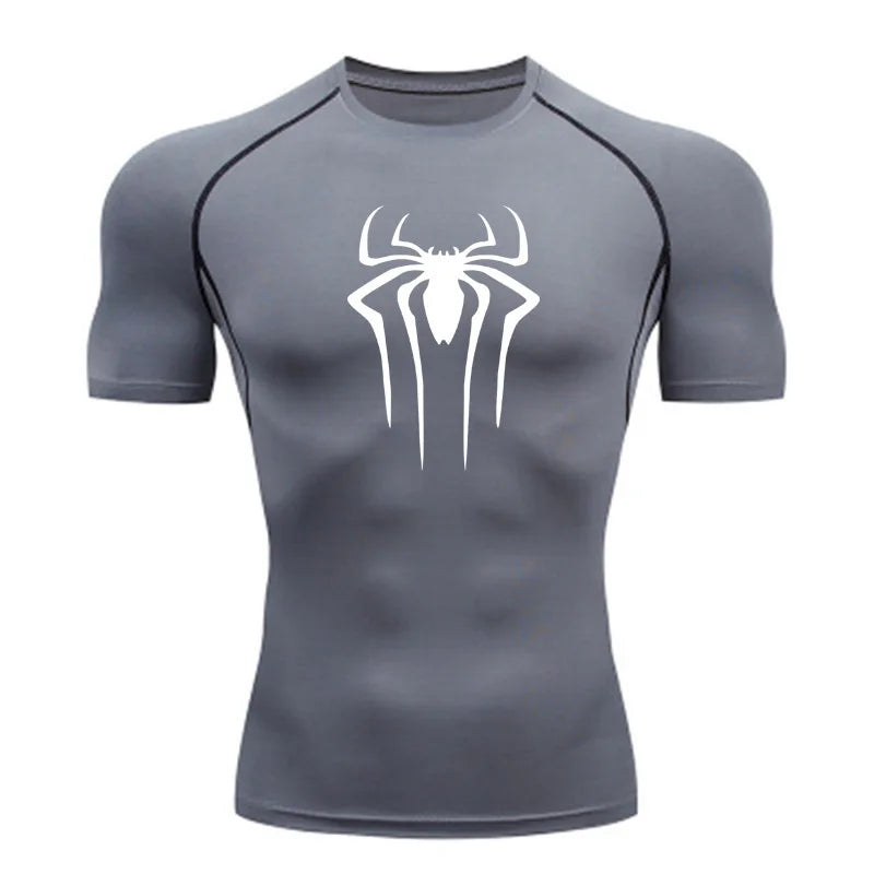 New Compression Shirt Men Fitness Gym Super Hero Sport Running T-Shirt 2025