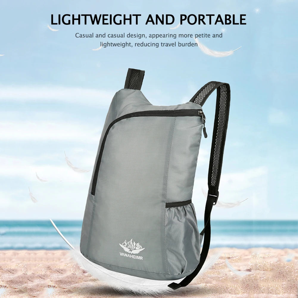 Outdoor Hiking Bag Lightweight Portable Backpack Waterproof Folding Ultralight Pack for Women Men Travelling Sports Daypack