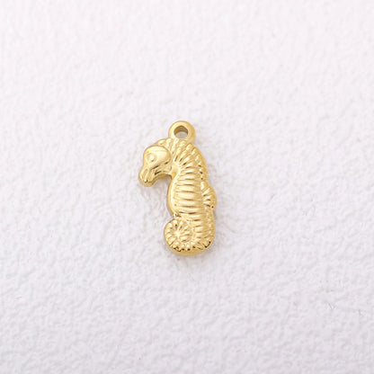 3Pcs/Lot Mermaid Tail/Seahorses/Conch/Charms for Jewelry Making Supplies Diy Earrings Bracelet Necklace Stainless Steel Pendants