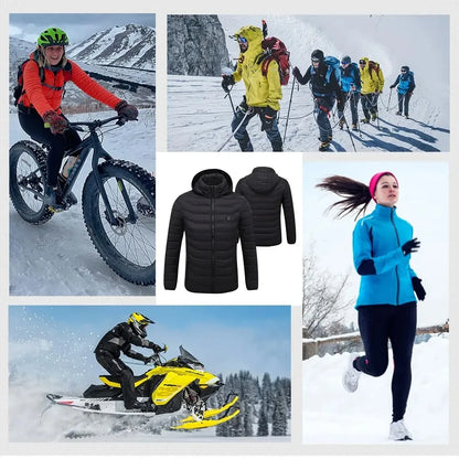 21 Areas Heated Jacket Men Warm Vest USB Self Heating 2025