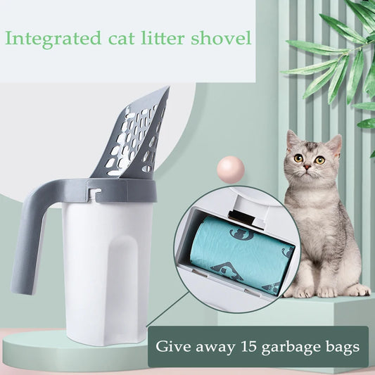 Cat Litter Shovel Self-cleaning Cat Litter Box Scoop Kitty Litter Scoop for Sandbox Kitty Litter Tray Shovel Poop Cats Supplies