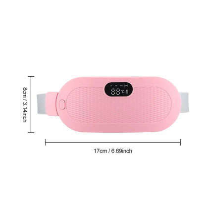 Electric Menstrual Heating Pad Warm Palace Waist Belt Period Cramp Massager Menstrual Heating Pad Dysmenorrhea Relieving Belt