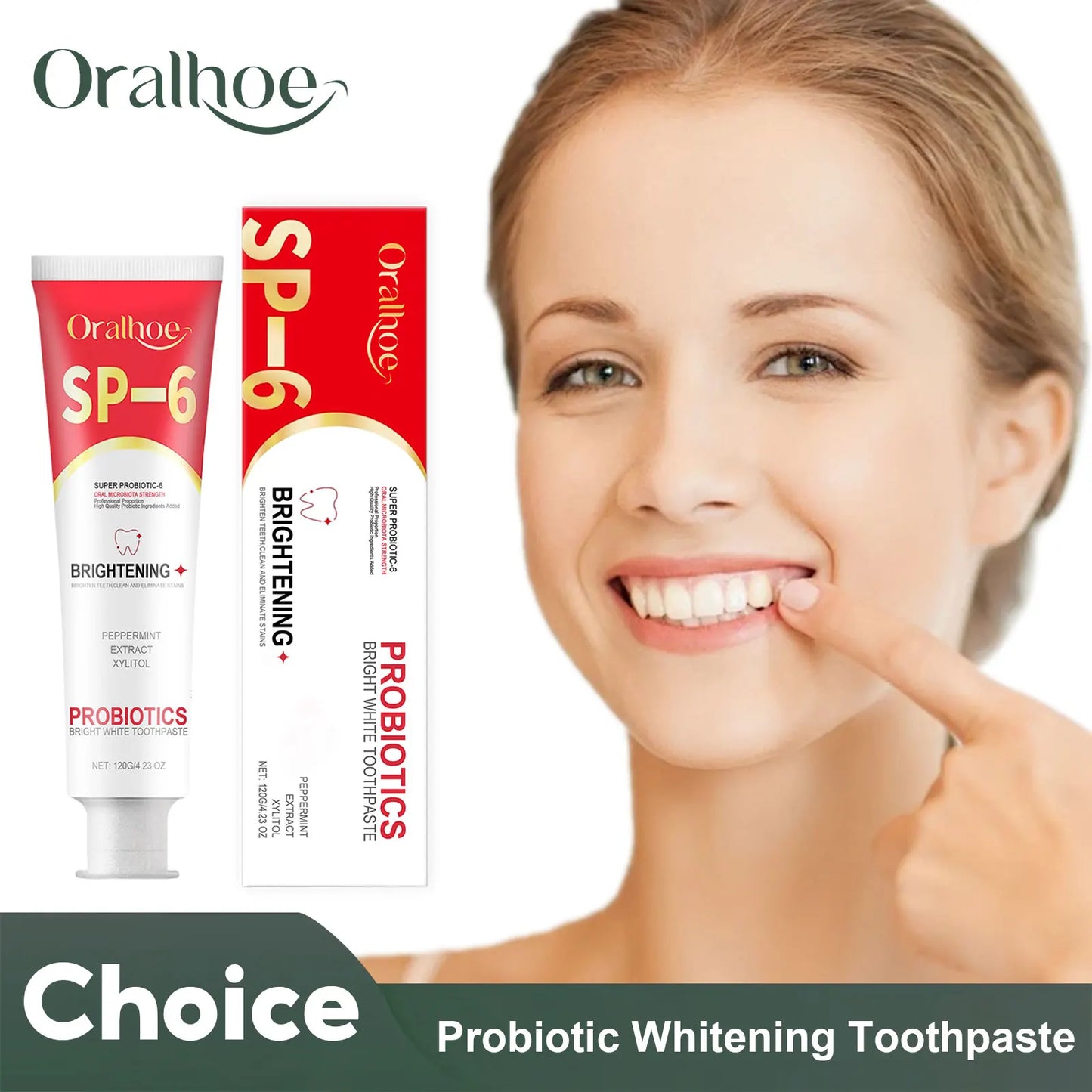 Sp-6 Probiotic Toothpaste Whiten Clean Teeth Remove Stains Oral Care Management