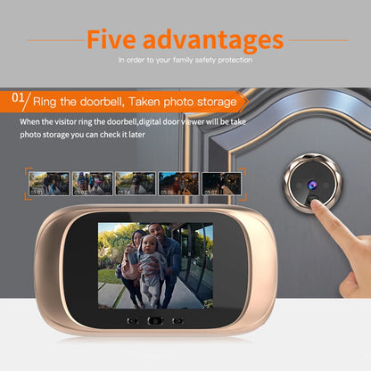 DD1 2.8 inch Digital Doorbell Night Vision Door Peephole Camera Viewer Door Bell