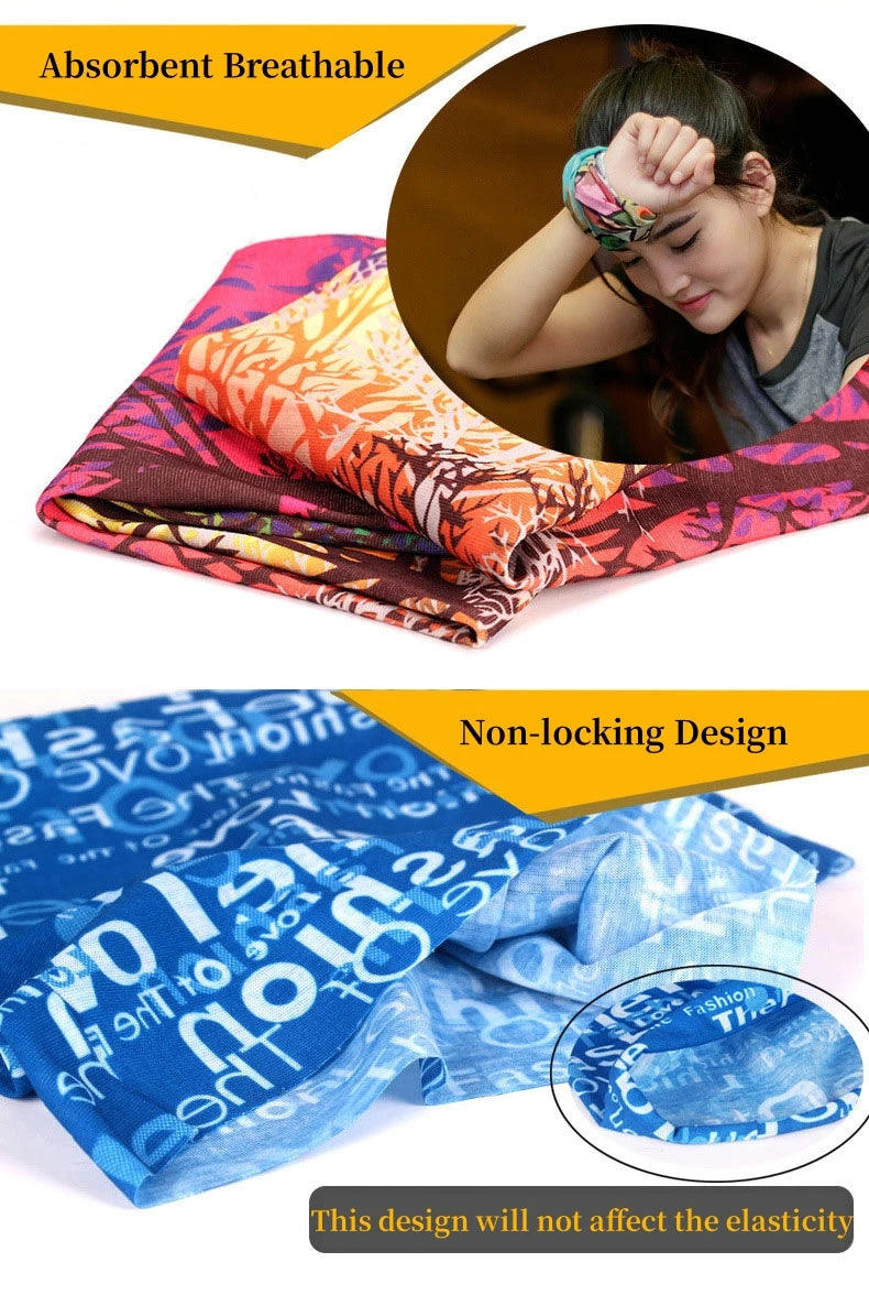 2025 Creative 3D Water Drop Sport Face Bandana For Women Men