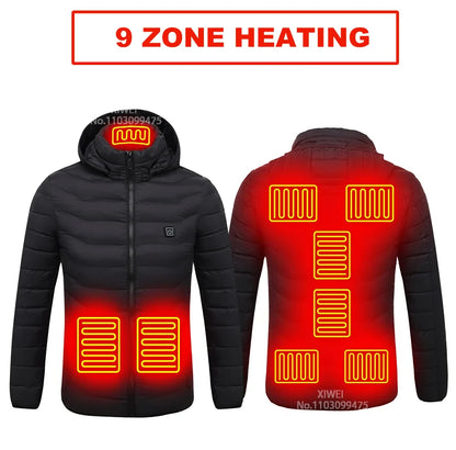 21 Areas Heated Jacket Men Warm Vest USB Self Heating 2025